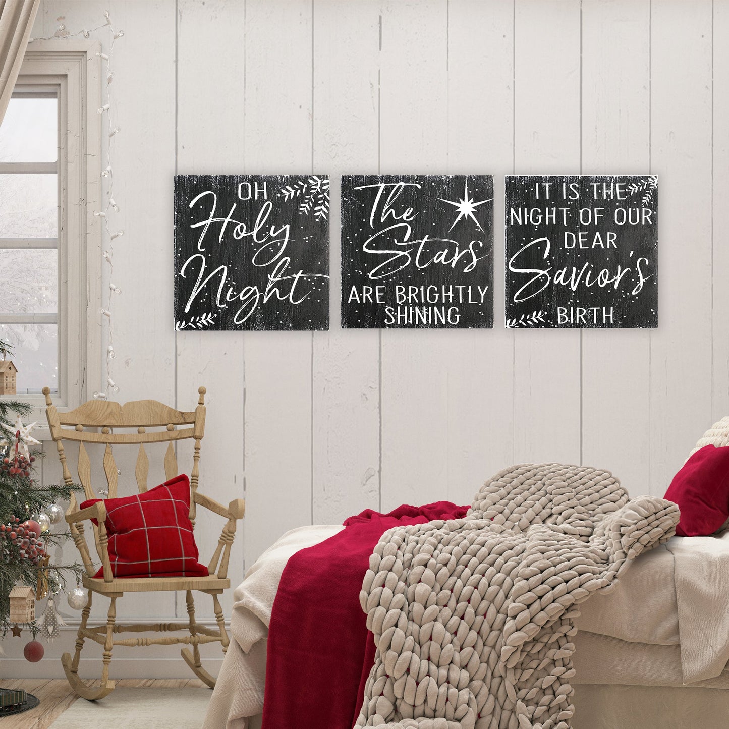 Oh Holy Night Christmas Sign