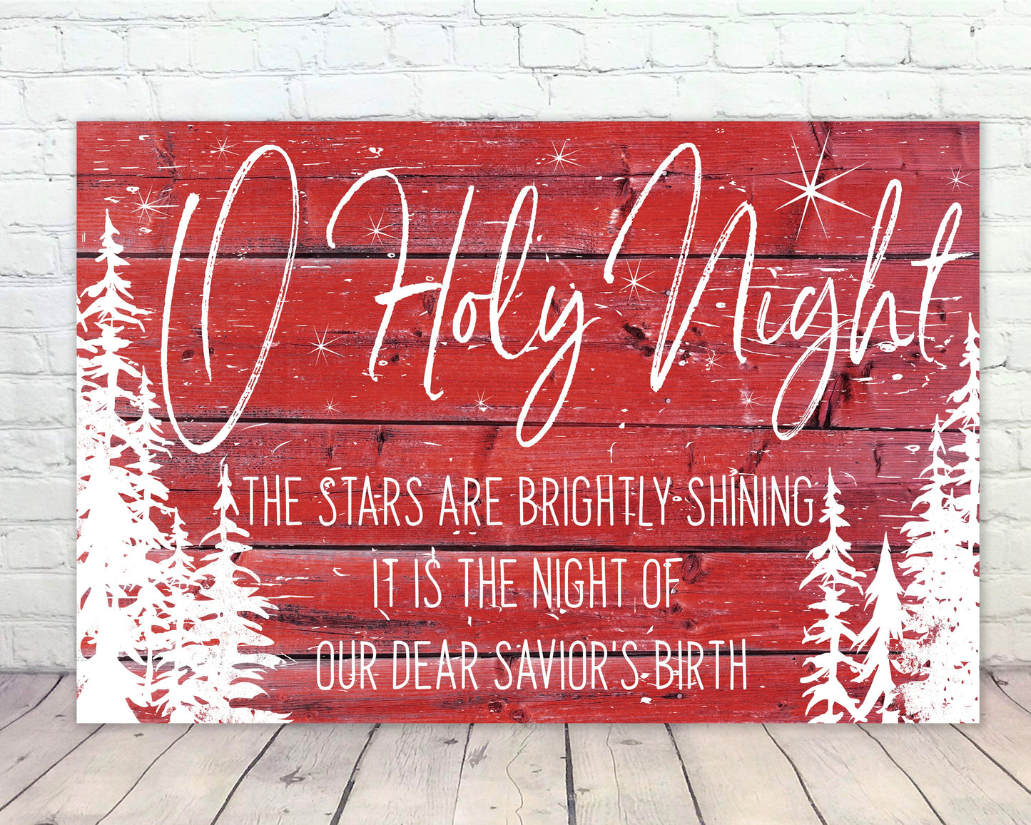 O Holy Night Christmas Sign