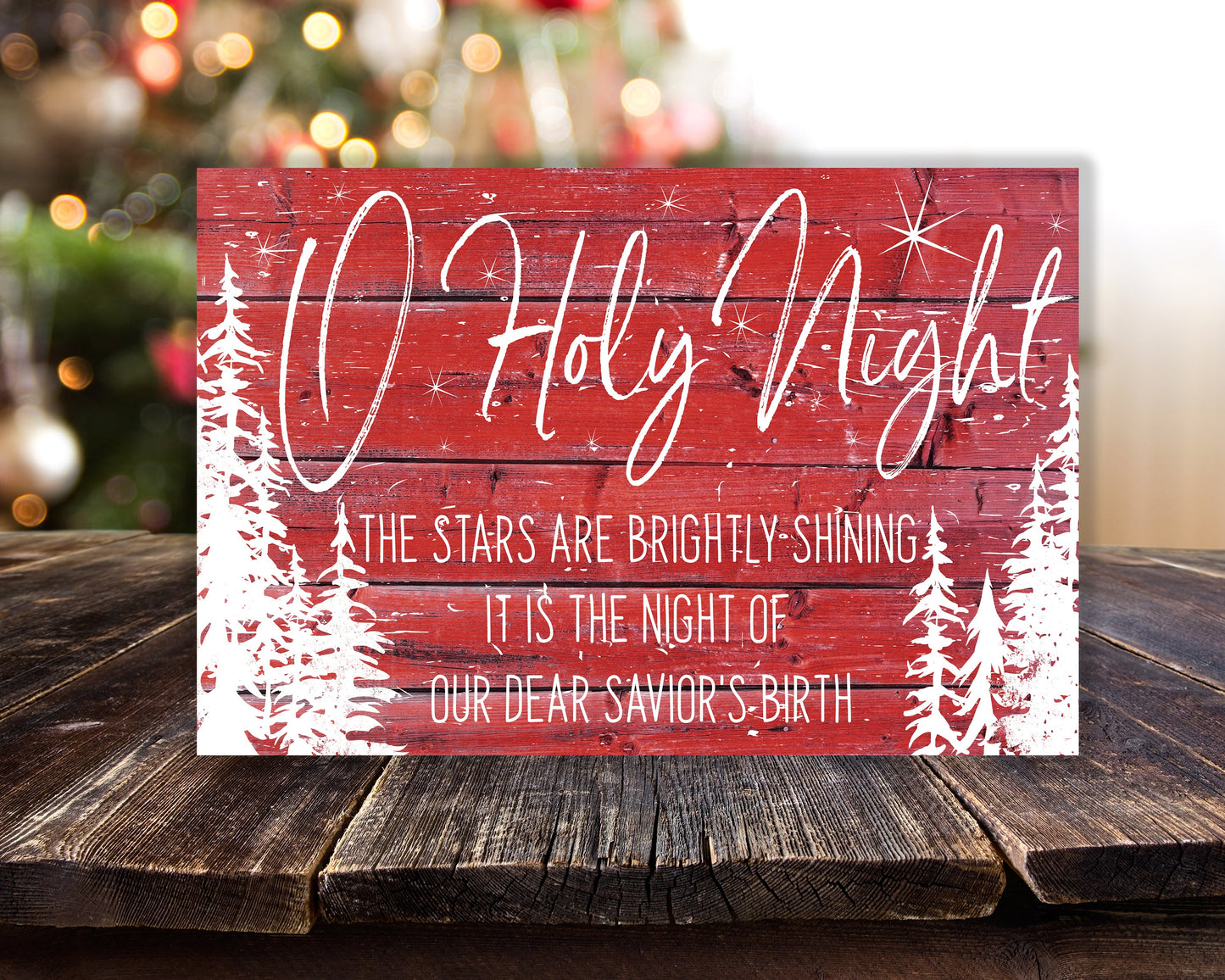 O Holy Night Christmas Sign