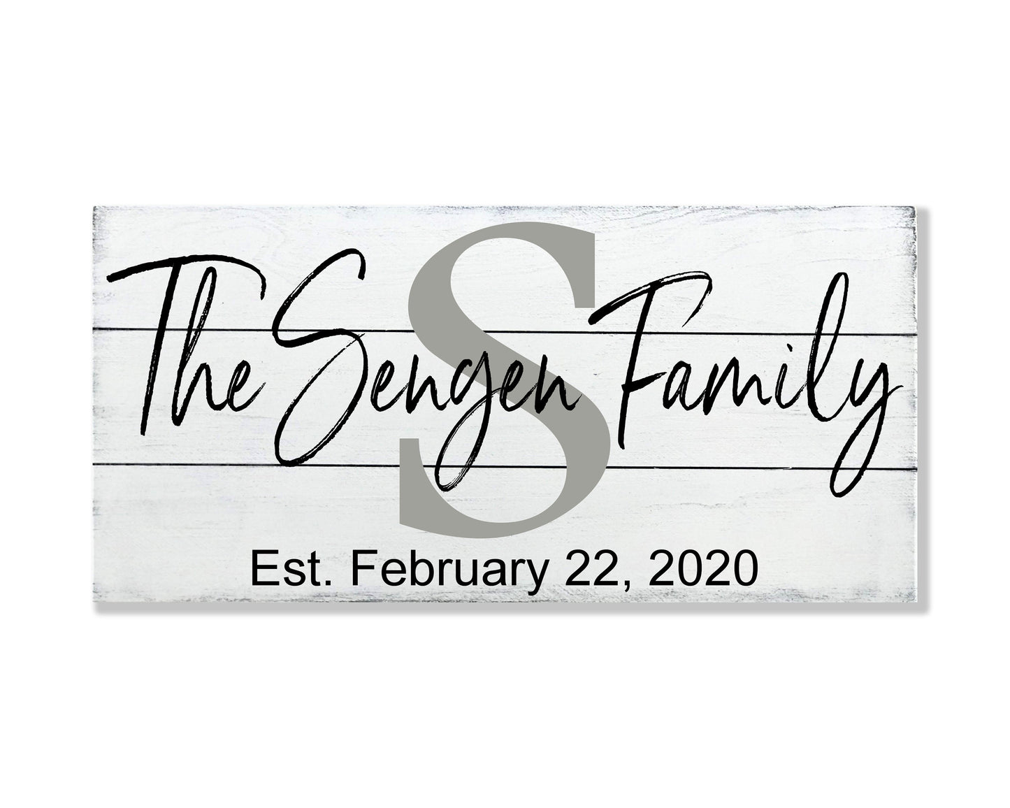 Personalized Family Name Sign
