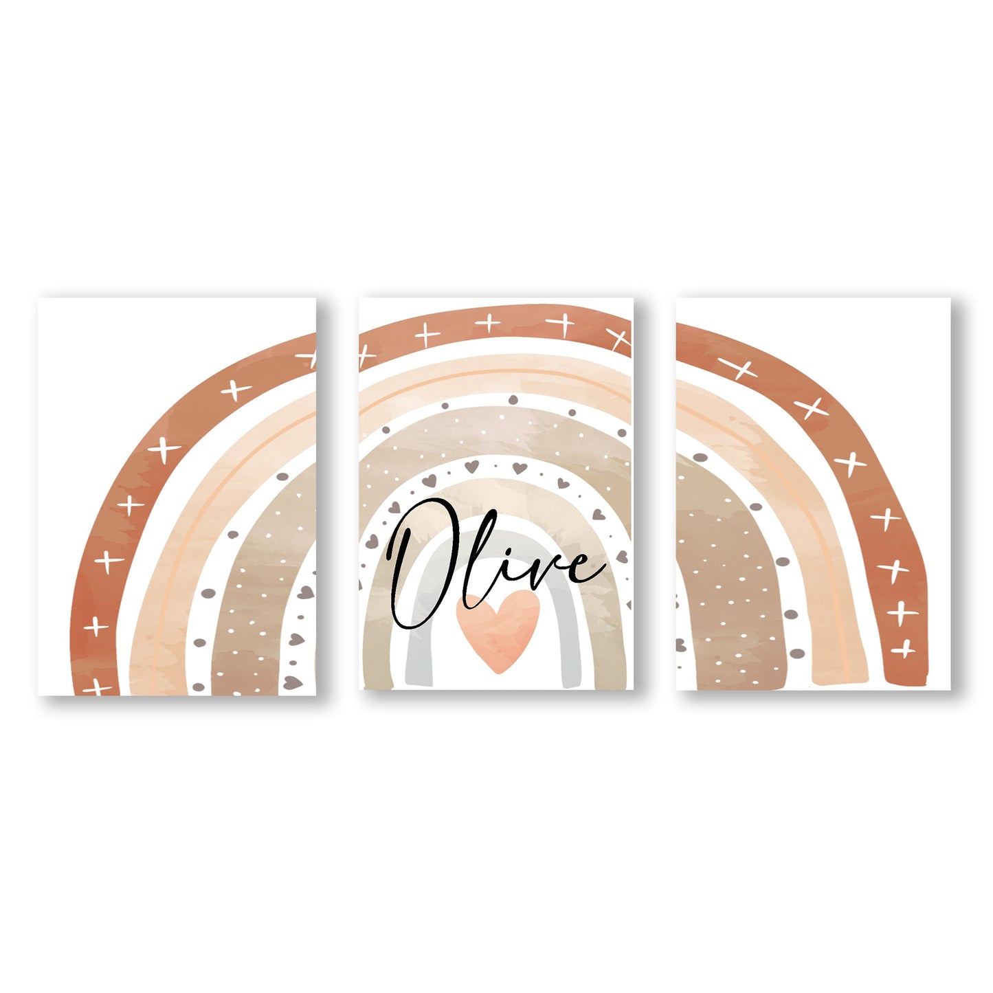 Personalized Rainbow Nursery Decor