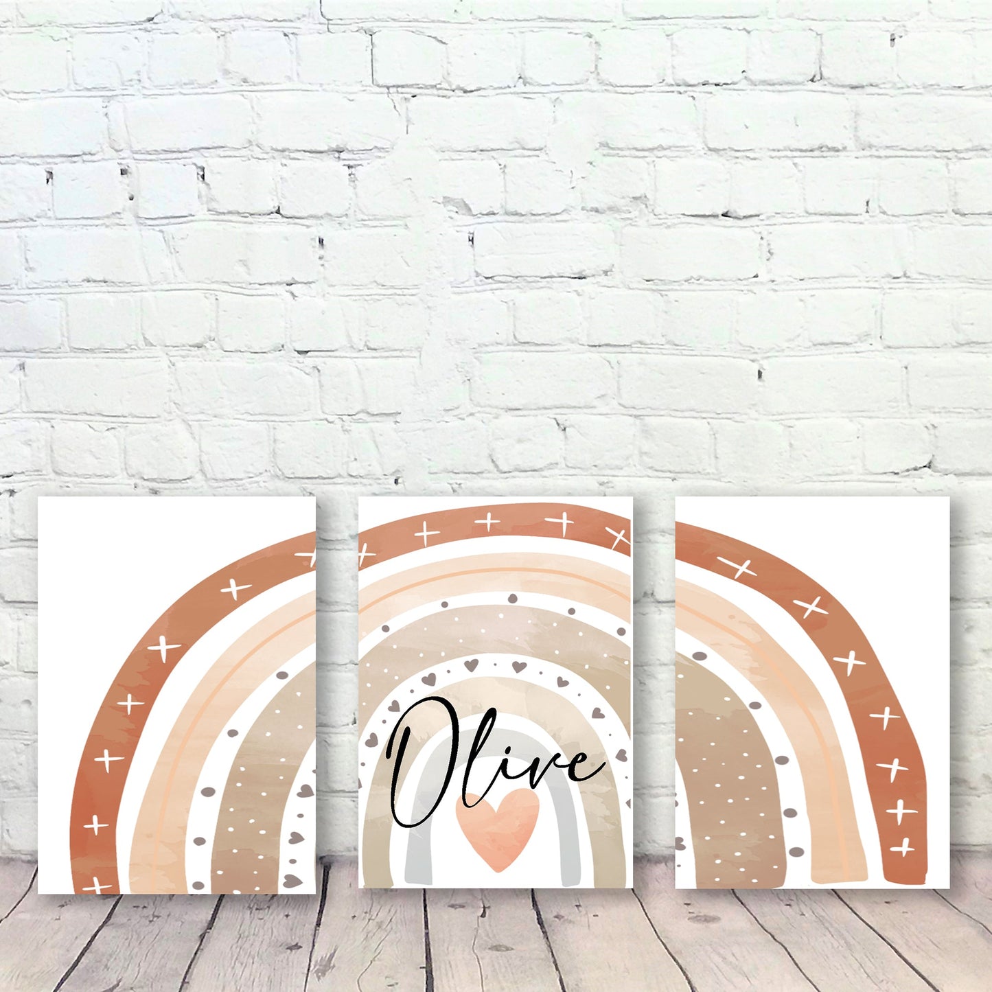Personalized Rainbow Nursery Decor