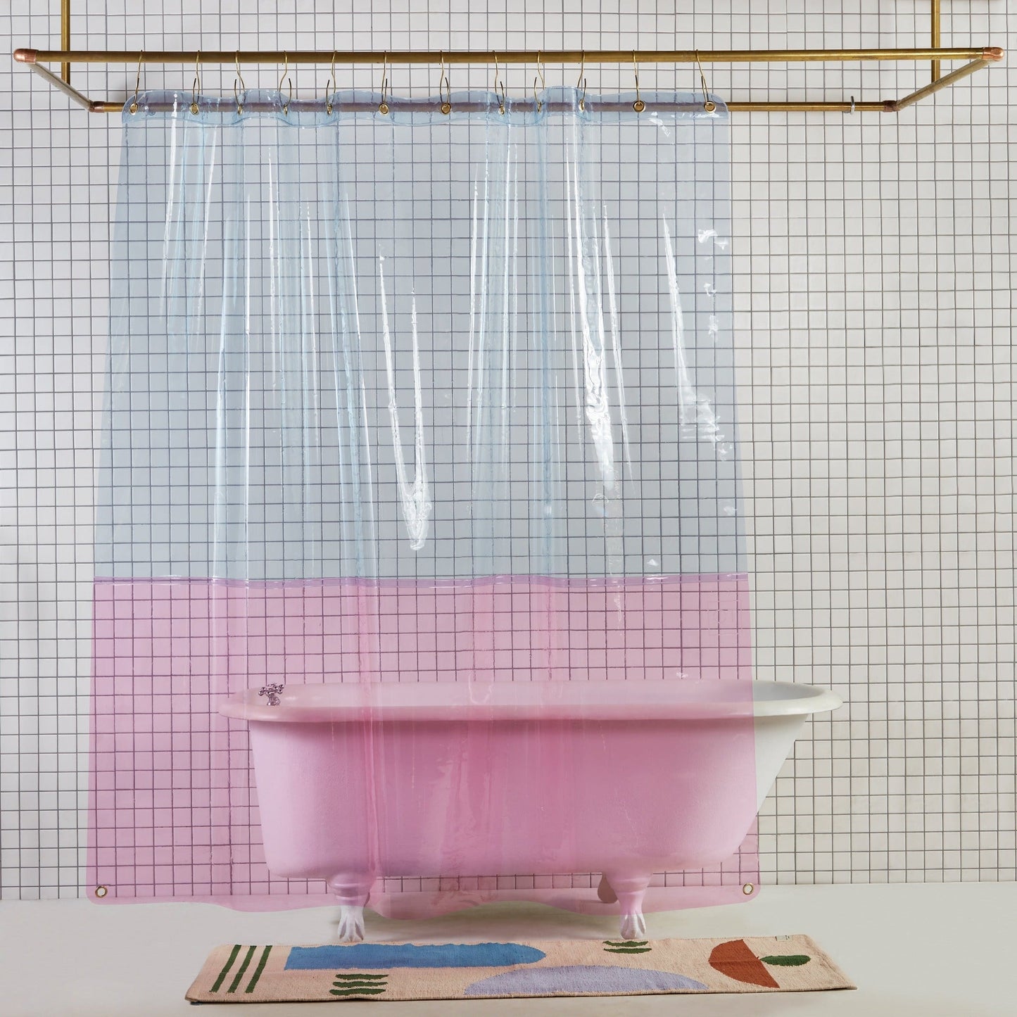 Sun Shower Orient Dream shower curtain Quiet Town