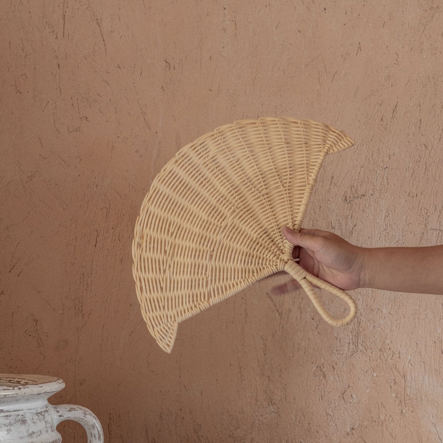 Rattan Woven Fan