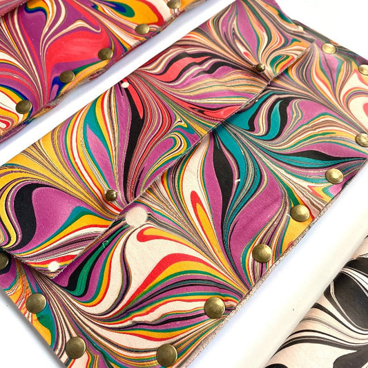Blu Mountain Co. Marbled Leather Wallet