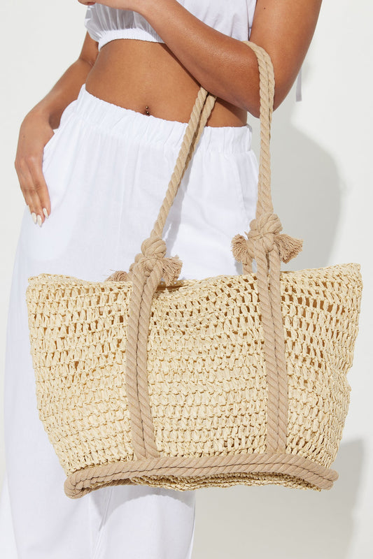 BRB On Vacation Tote Bag  - Ivory