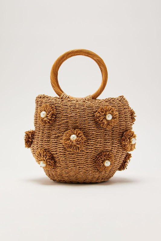 Romantic Getaway Clutch - Tan