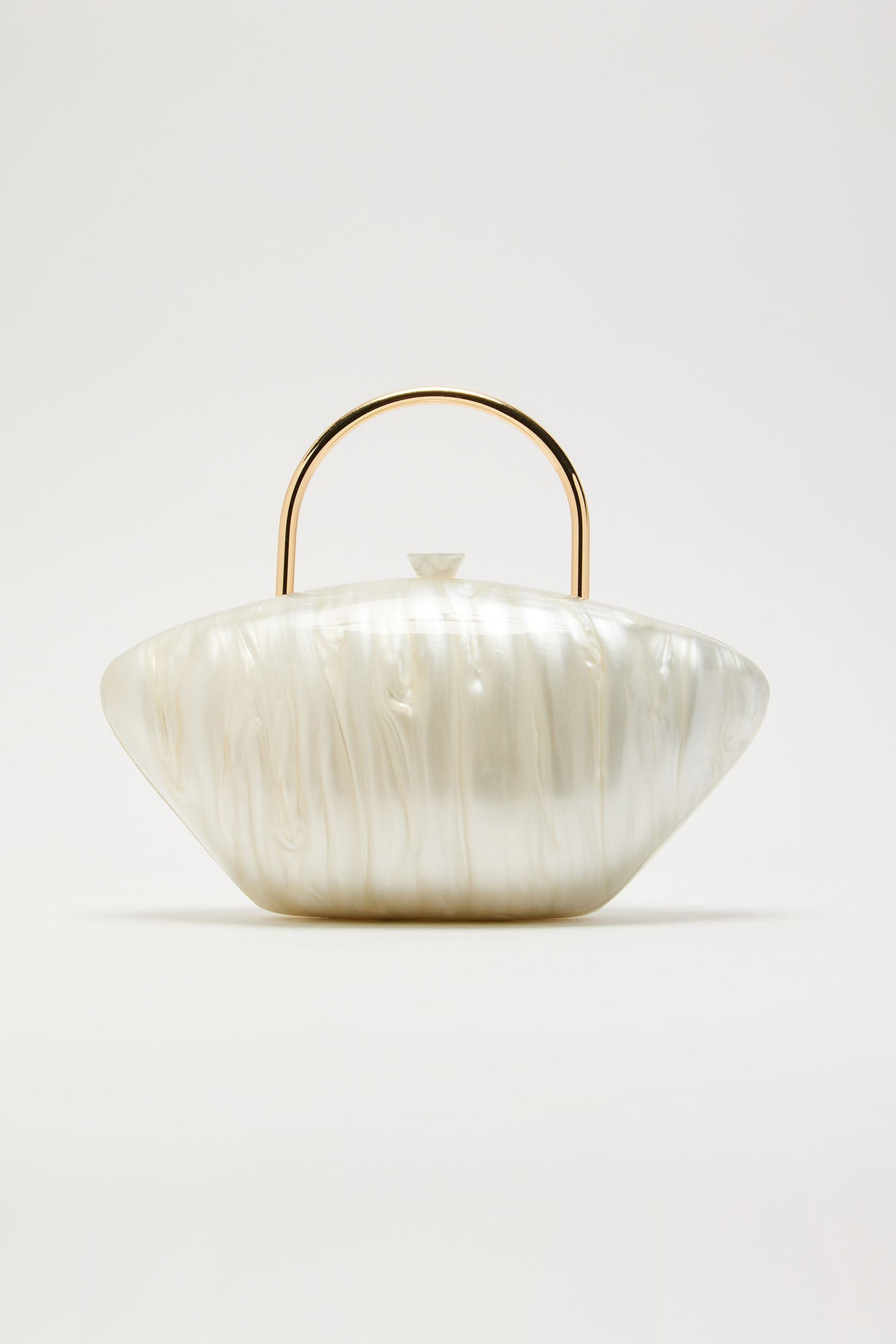 Swirling Through The Day Clutch - Ivory