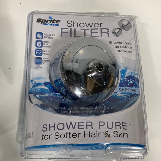 Sprite Slim-line Chrome Chlorgon 2.5-GPM Shower Head Filter (6-Months Filter Life)