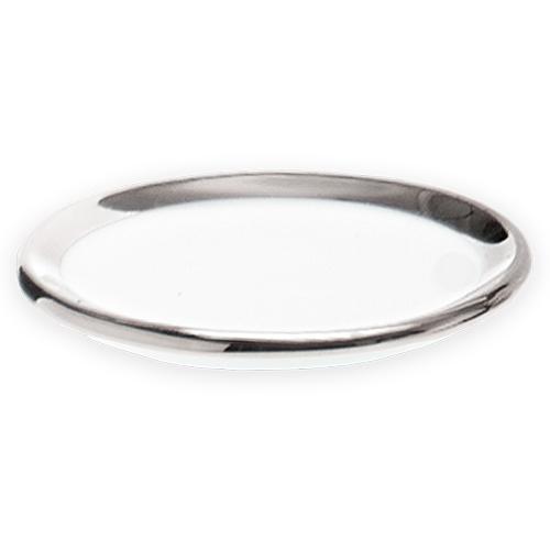 Bone SA S Porcelain Accessories Dish, 2.9" by Decor Walther Decor Walther White/Platinum