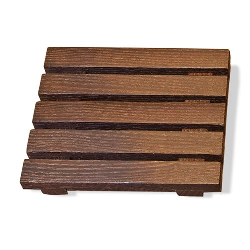 Wood WOSTS Soap Dish by Decor Walther Decor Walther Dark Ash
