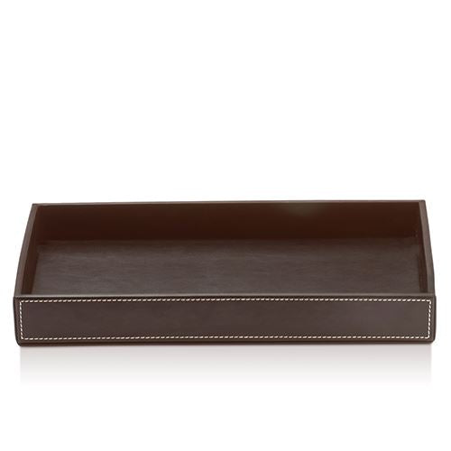 Brownie TAB Large Rectangular Tray, 11" by Decor Walther Decor Walther Brown
