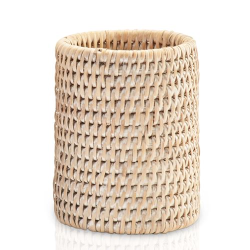 Basket BER Rattan 4.1" Toothbrush or Accessory Holder by Decor Walther Decor Walther Light Rattan