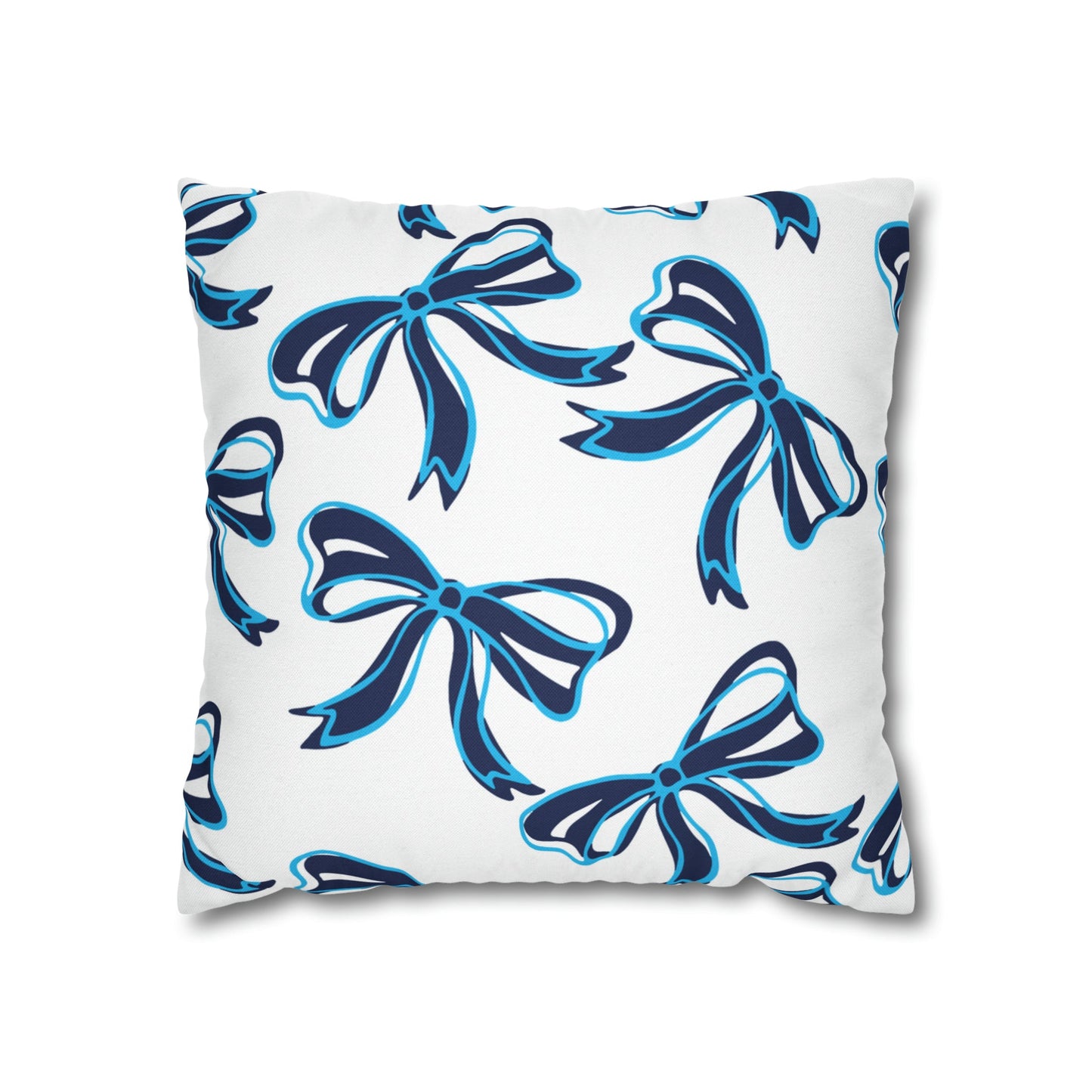 Trendy Bow College Pillow Cover - Dorm Pillow, Graduation Gift,Bed Party Gift,Acceptance Gift,College Gift, VIllanova, Penn State, UConn