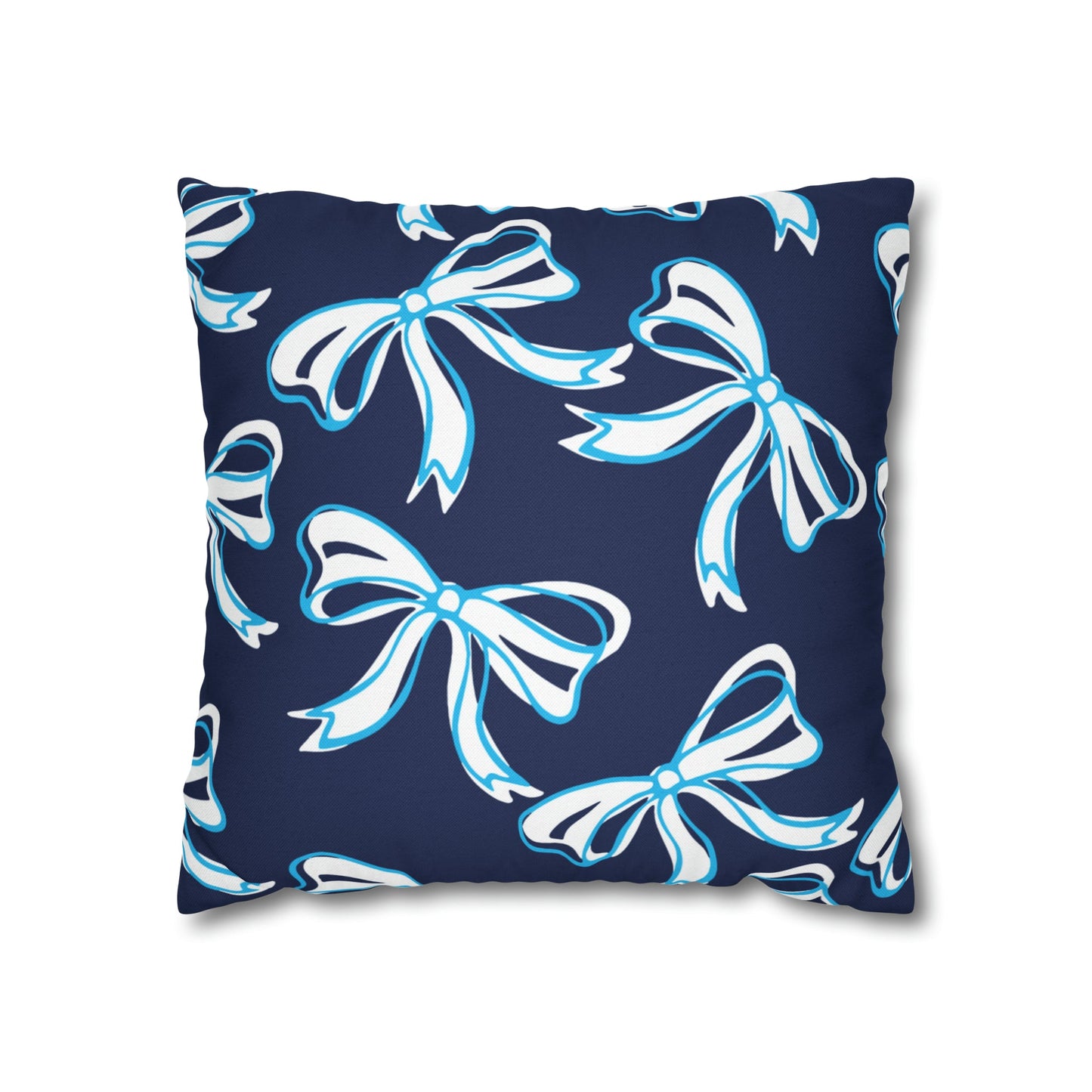 Trendy Bow College Pillow Cover - Dorm Pillow, Graduation Gift,Bed Party Gift,Acceptance Gift,College Gift, VIllanova, Penn State, UConn