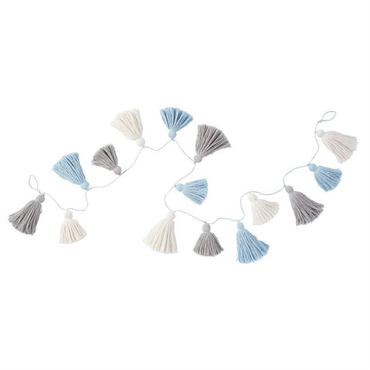 Mud Pie Blue Tassel Garland