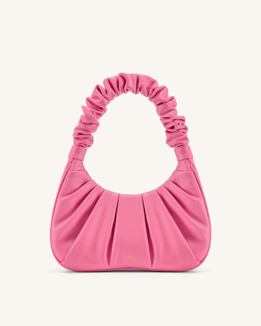 Gabbi Ruched Hobo Handbag - Pink