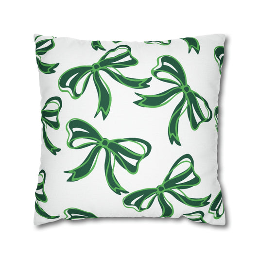 Trendy Bow College Pillow Cover - Dorm Pillow,Graduation Gift,Bed Party Gift,Acceptance Gift,College Gift, Binghamton Bearcats, BING