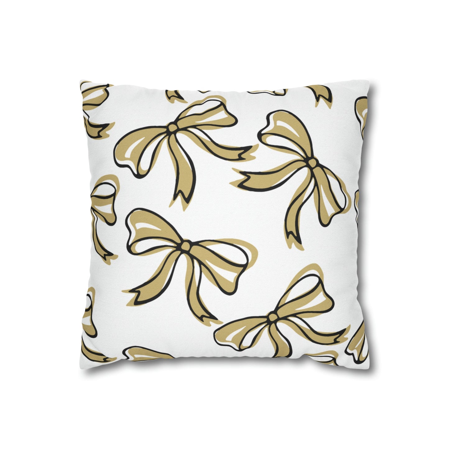 Trendy Bow College Pillow Cover - Dorm Pillow, Graduation Gift, Bed Party Gift, Acceptance Gift, College Gift, CU Boulder, UCF, Wake Forest,
