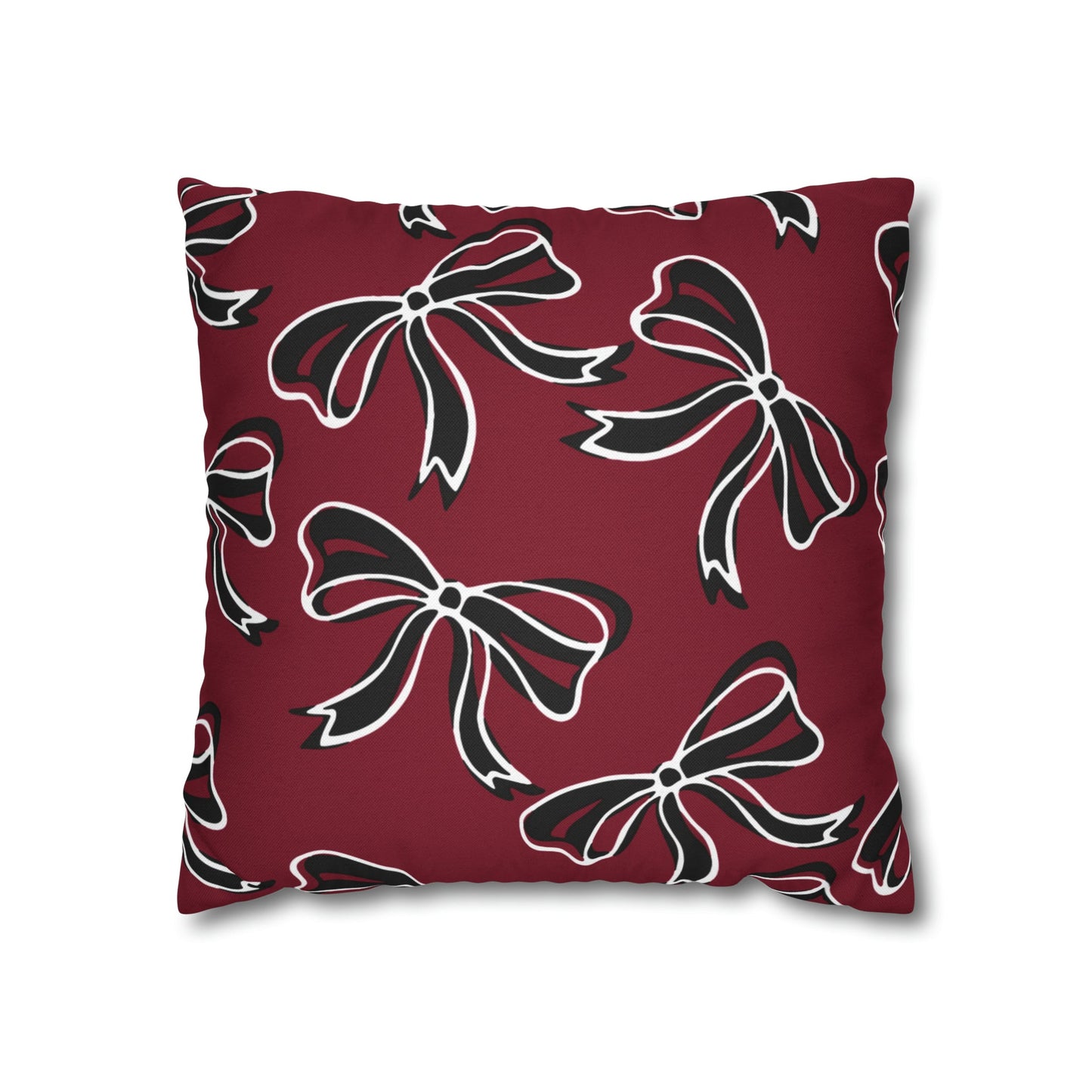 Trendy Bow College Pillow Cover - Dorm Pillow, Graduation Gift,Bed Party Gift,Acceptance Gift,College Gift, South Carolina, Gamecocks, USC