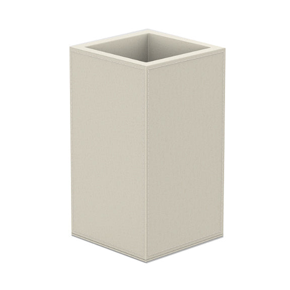 Decor Walther Brownie KOE Faux Leather Container, 4.9"