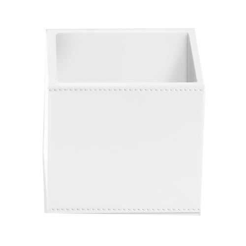 Brownie UB Rectangular Faux Leather Organizer Box without Lid, 4.5" by Decor Walther
