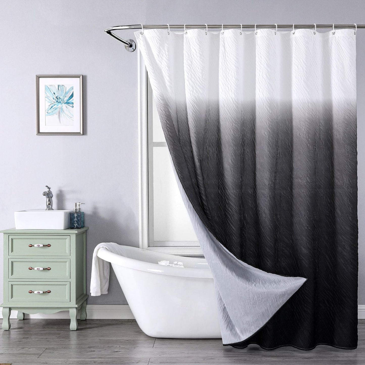 Composite Foaming Polyester Waterproof And Mildew-proof Shower Curtain