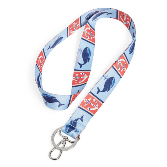 Wide Lanyard - Regatta Whale Blue