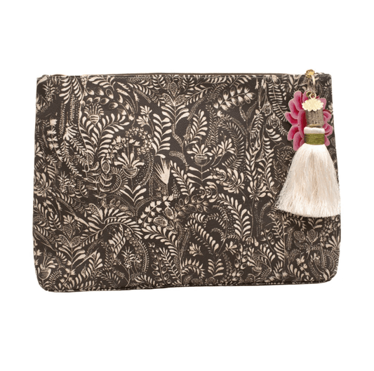 PAPAYA! LIVING WOMAN LARGE TASSLE POUCH