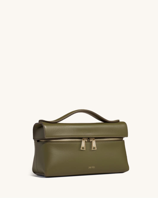 Thea Top Handle Bag - Dark Olive