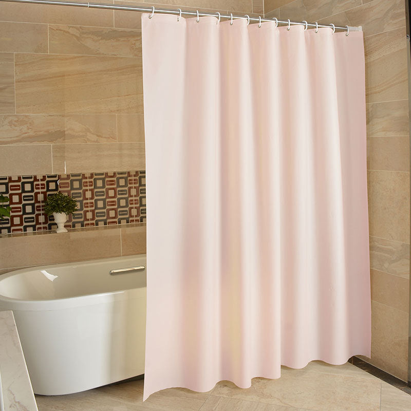 Waterproof Shower Curtain In The Bathroom Of Solid Color Hotel