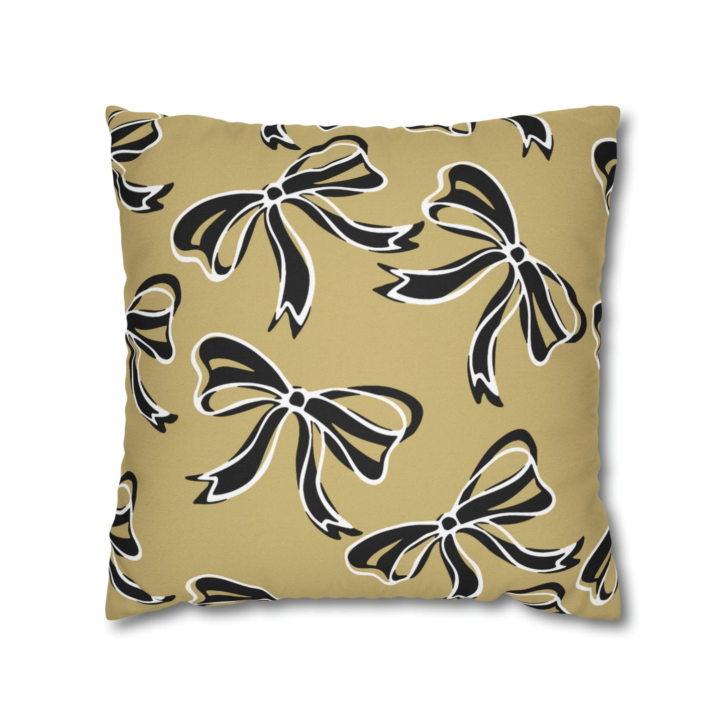 Trendy Bow College Pillow Cover - Dorm Pillow, Graduation Gift, Bed Party Gift, Acceptance Gift, College Gift, CU Boulder, UCF, Wake Forest,