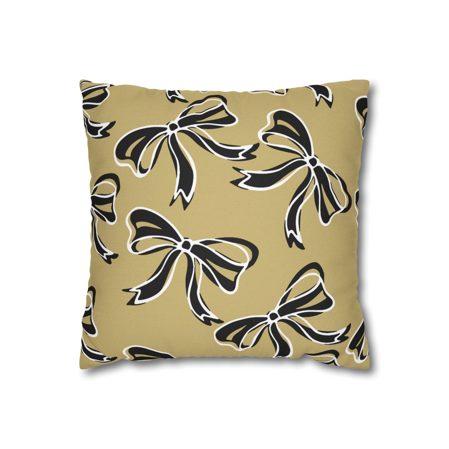 Trendy Bow College Pillow Cover - Dorm Pillow, Graduation Gift, Bed Party Gift, Acceptance Gift, College Gift, CU Boulder, UCF, Wake Forest,