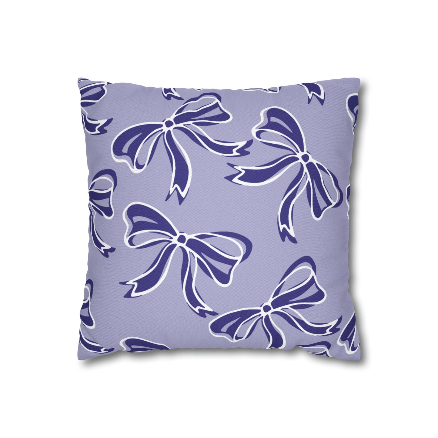 Trendy Bow College Pillow Cover - Dorm Pillow, Graduation Gift, Bed Party Gift, Acceptance Gift, College Gift, Northwestern, High Point