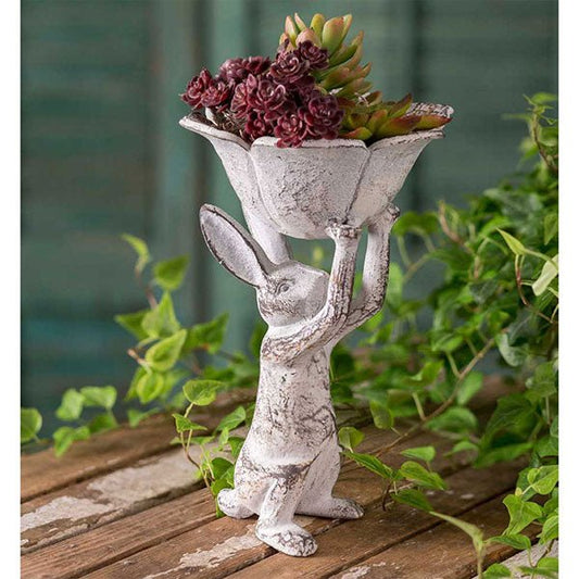 Rabbit with Flower Dish