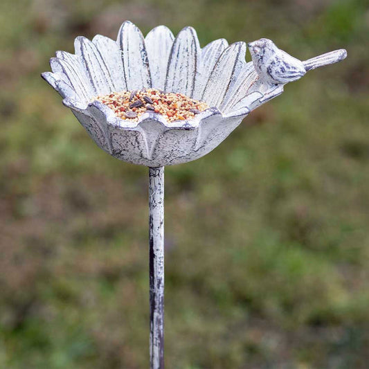 Daisy Birdfeeder Garden Stake