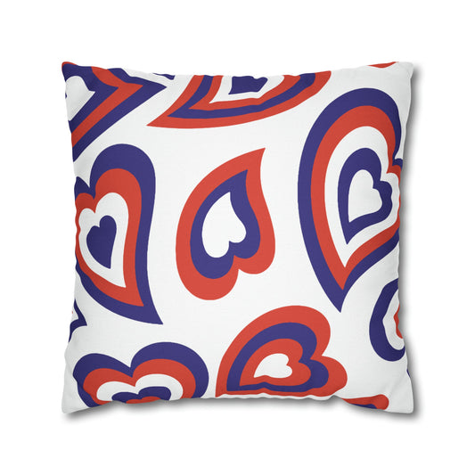 Retro Heart Pillow - Orange and Purple, Heart Pillow, Hearts, Valentine's Day, Clemson, Tigers, Bed Party Pillow, Sleepaway Camp Pillow,Camp