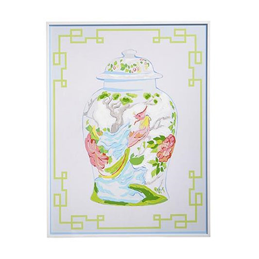 Rose Medallion White Framed Wall Art 23.23" X 19.50"