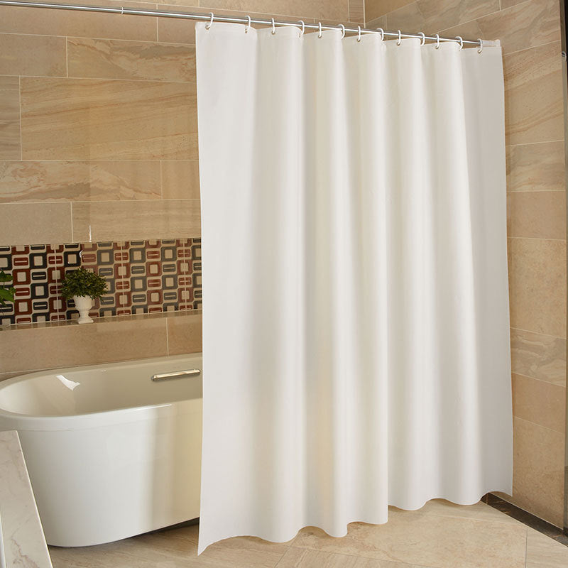 Waterproof Shower Curtain In The Bathroom Of Solid Color Hotel