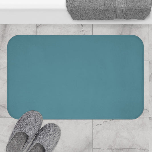 Ultra Soft Luxurious Washable Matching Bath Mat For Turquoise Botanics Shower Curtain