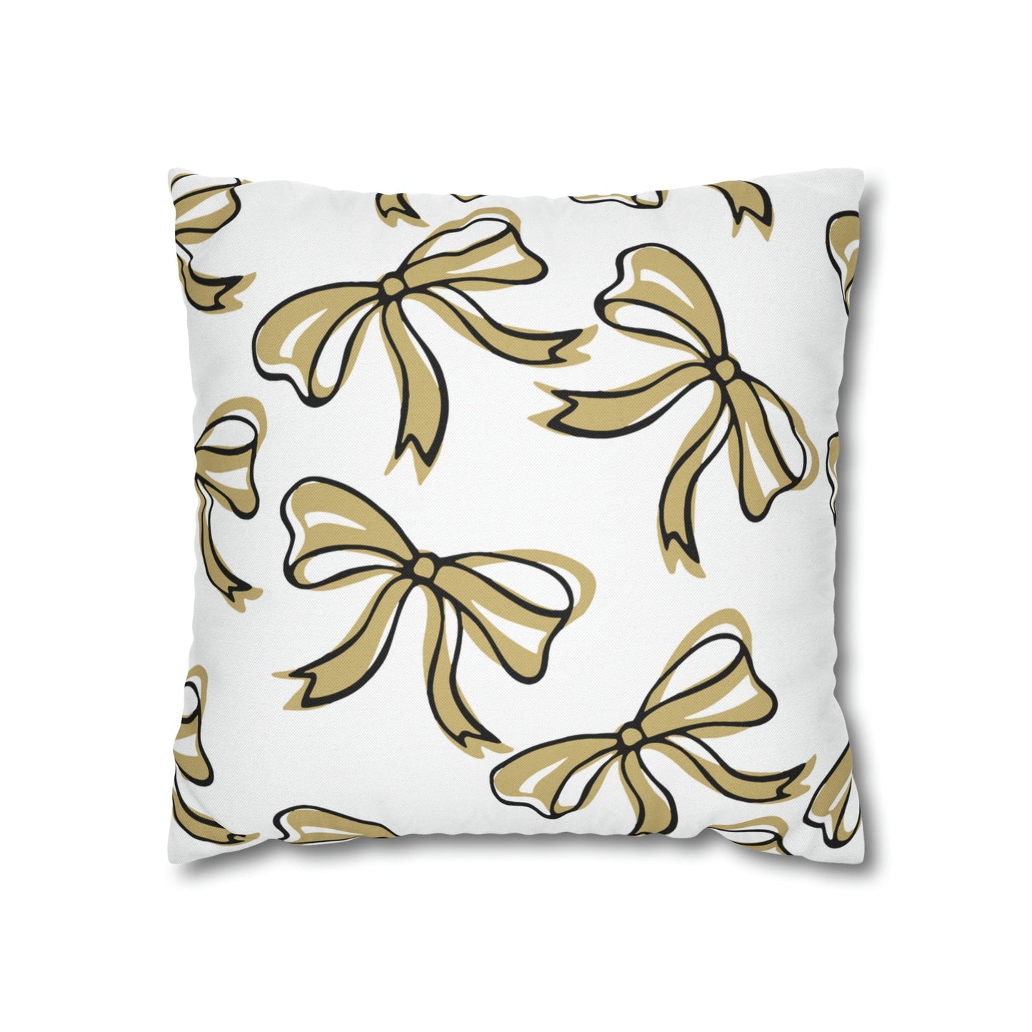 Trendy Bow College Pillow Cover - Dorm Pillow, Graduation Gift, Bed Party Gift, Acceptance Gift, College Gift, CU Boulder, UCF, Wake Forest,