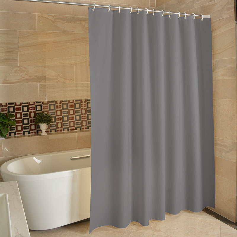 Waterproof Shower Curtain In The Bathroom Of Solid Color Hotel