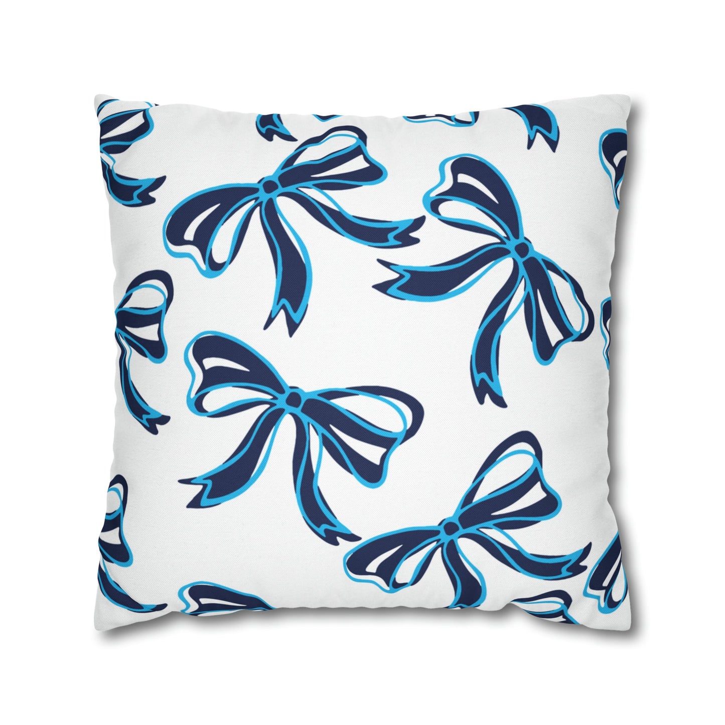 Trendy Bow College Pillow Cover - Dorm Pillow, Graduation Gift,Bed Party Gift,Acceptance Gift,College Gift, VIllanova, Penn State, UConn