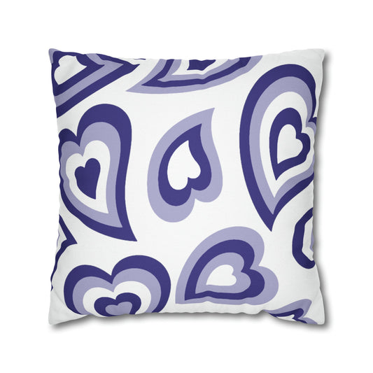 Retro Heart Pillow - Purple & White, Heart Pillow, Hearts, Valentine's Day, Northwestern, Bed Party Pillow, Sleepaway Camp Pillow, Camp