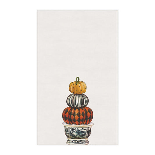 "Harlequin Pumpkin" Kitchen Towel
