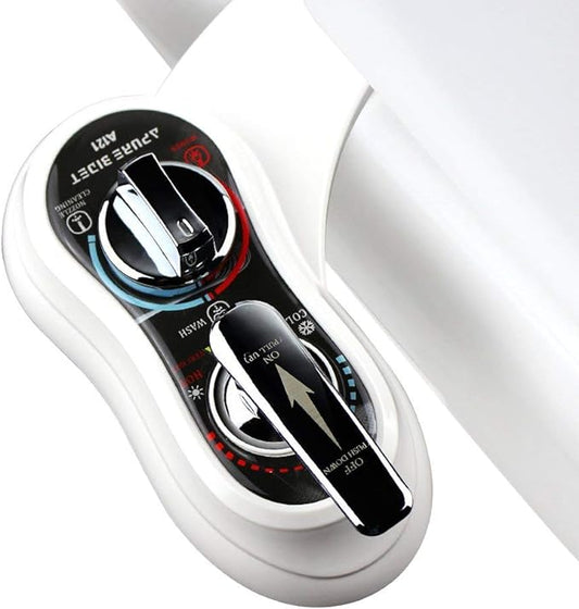 A121 - Hot and Cold Water Bidet Attachment for Toilet - Dual nozzles of wash and women wash- Self-cleaning Toilet Bidets