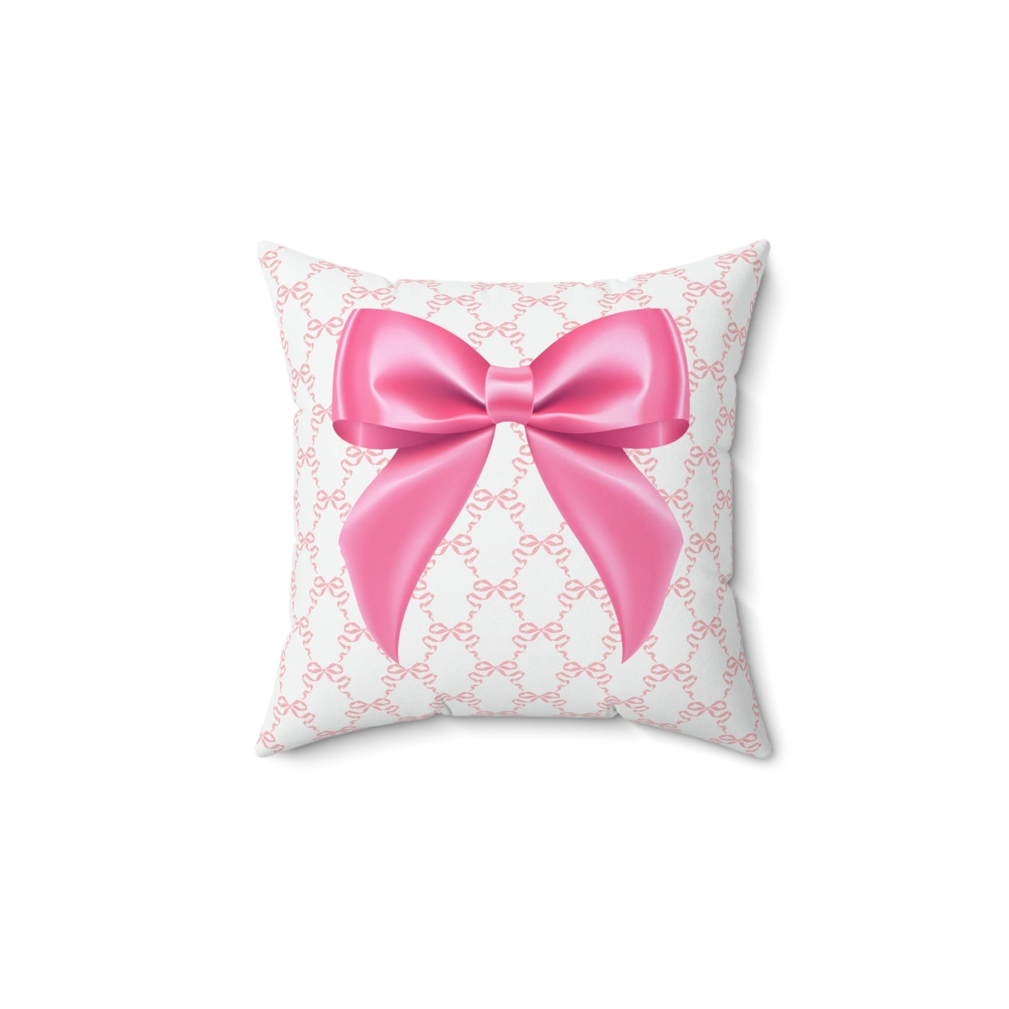 Pink Coquette Bow Pillow Cover Only