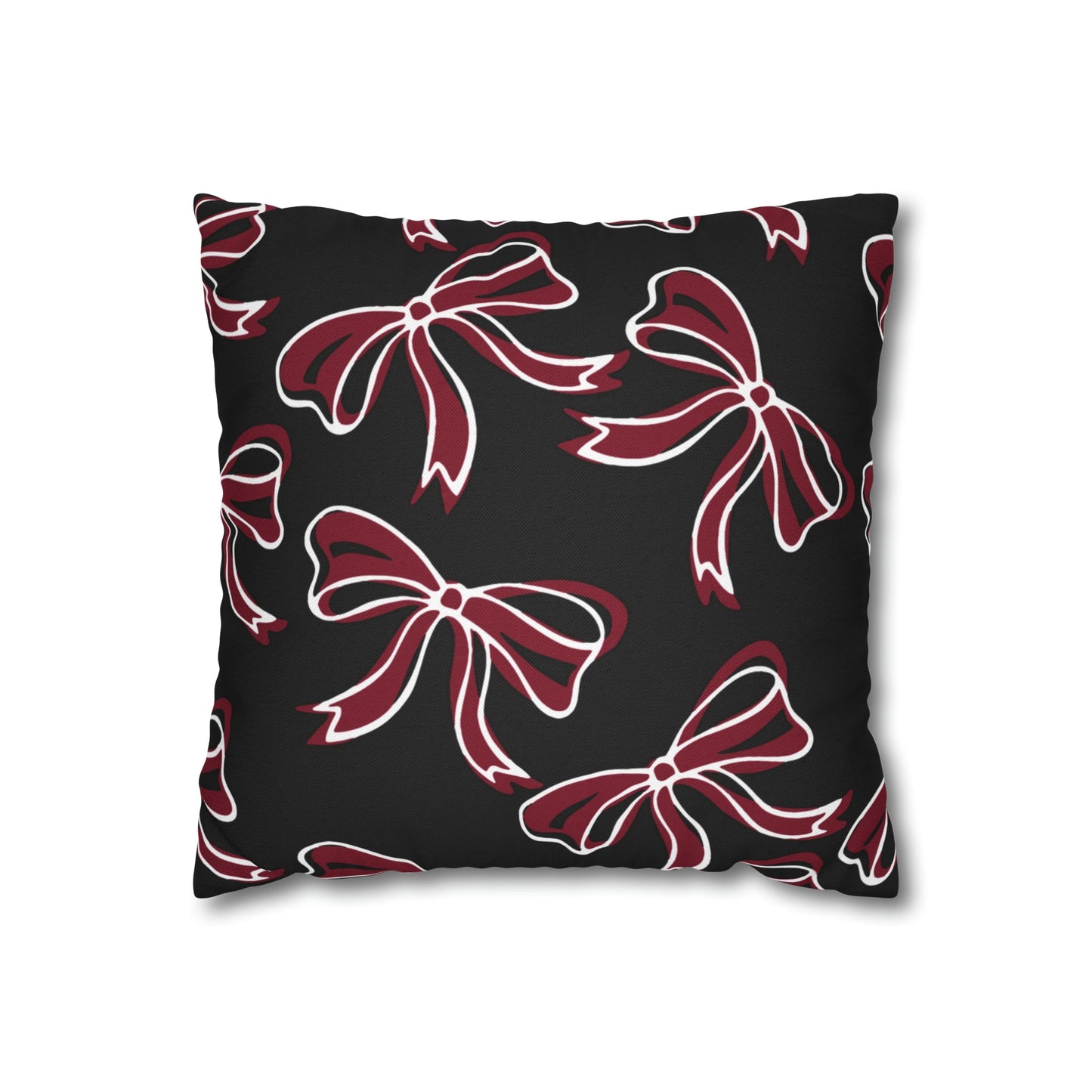 Trendy Bow College Pillow Cover - Dorm Pillow, Graduation Gift,Bed Party Gift,Acceptance Gift,College Gift, South Carolina, Gamecocks, USC
