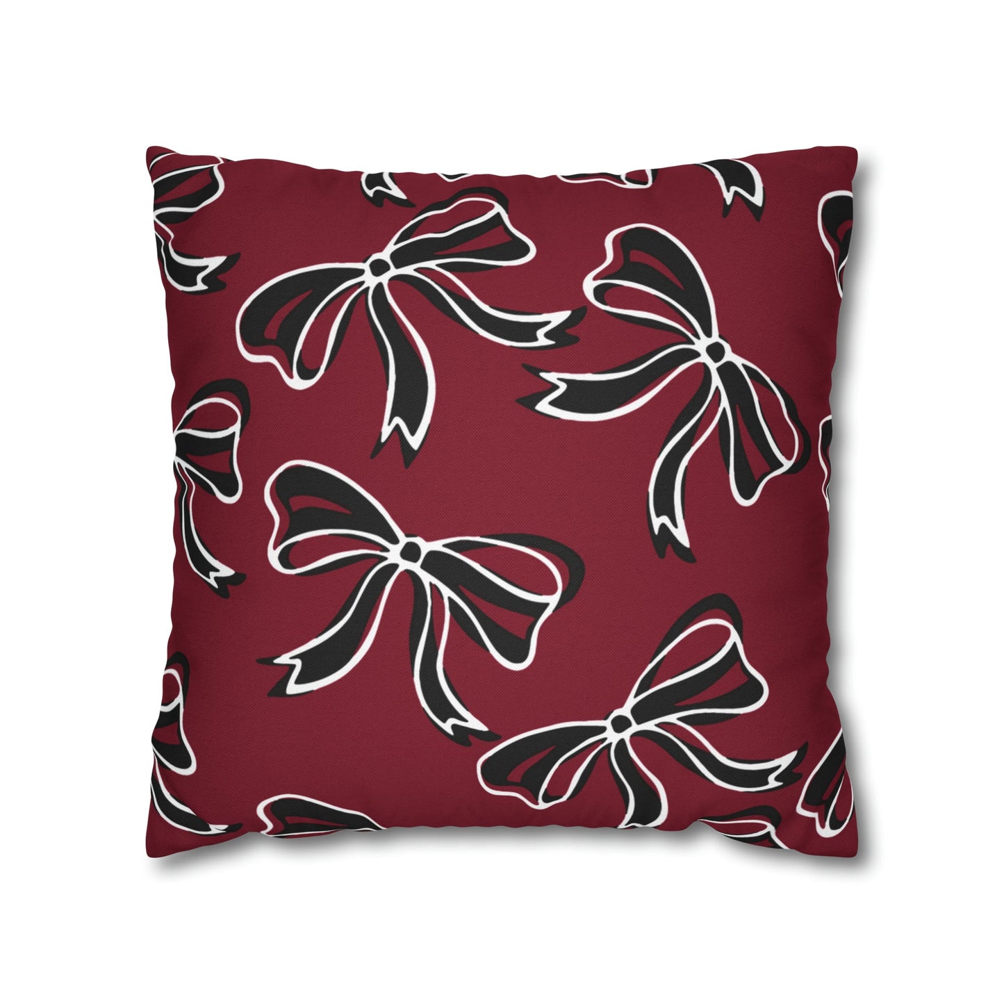 Trendy Bow College Pillow Cover - Dorm Pillow, Graduation Gift,Bed Party Gift,Acceptance Gift,College Gift, South Carolina, Gamecocks, USC