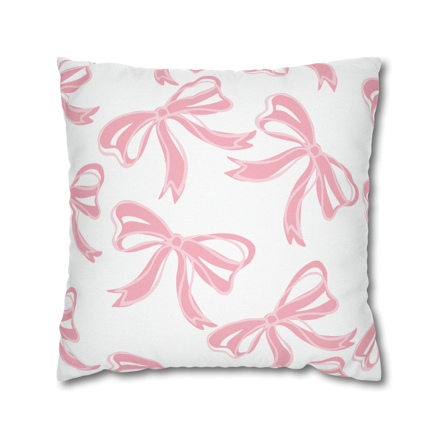 Trendy Pink Bow College Pillow Cover - Dorm Pillow, Graduation Gift, Bed Party Gift, Nursery Decor, College Gift, Pink Pillow, Bow Aesthetic